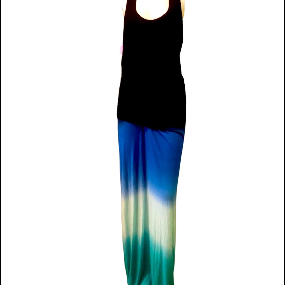 Young Fabulous and broke size small tie dye maxi dress with draping